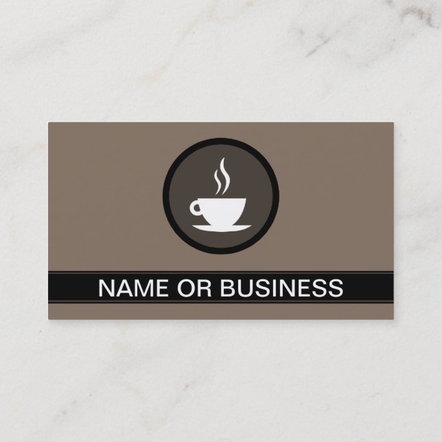Carte De Visite Bulles de MAISON DE CAFÉ ET THÉ (Dos)
