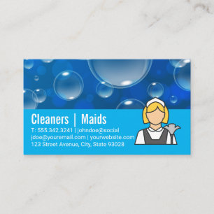Carte De Visite Bulles de Savon Logo Flacon Pulvérisateur Femm