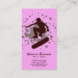 Carte De Visite bulles de skateboard