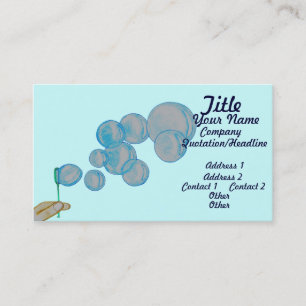 Carte De Visite Bulles de soufflement