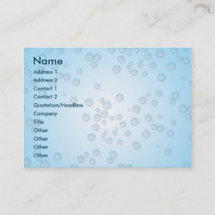 Carte De Visite Bulles potelées