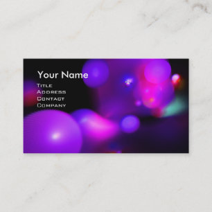 Carte De Visite BULLES QUANTUM 2 MONOGRAM Vibrant noir bleu