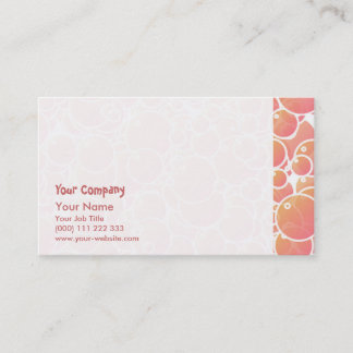 Carte De Visite Bulles roses de corail