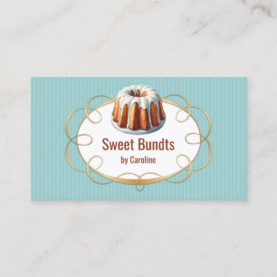 Carte De Visite Bundt Cake Bakery