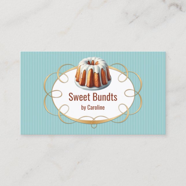 Carte De Visite Bundt Cake Bakery (Devant)