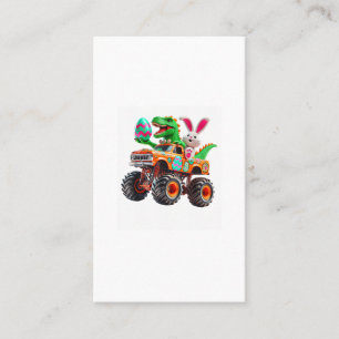 Carte De Visite Bunny T-rex Pâques Monster Truck Dino Drôle Garçon