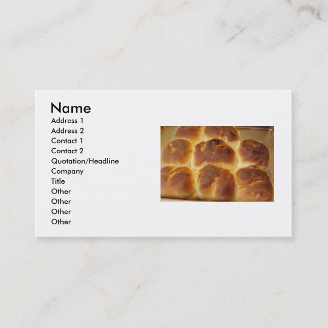 Carte de visite Buns (Devant)