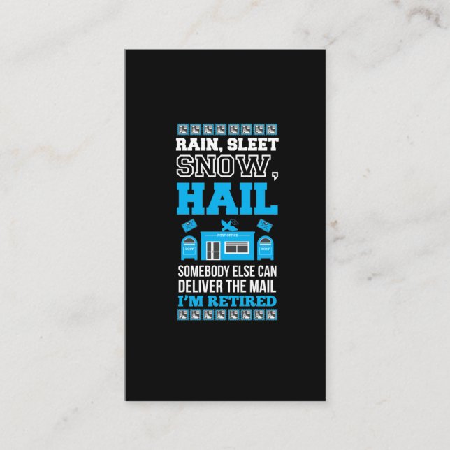 Carte De Visite Bureau de retraite des travailleurs postaux Mailma (Devant)