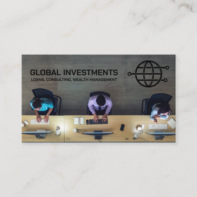 Carte De Visite Bureau d'entreprise | Vue supérieure (Devant)