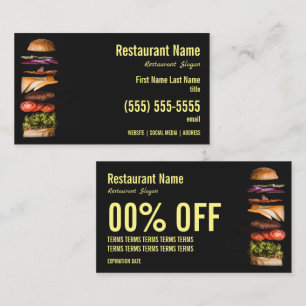 Carte de visite Burger