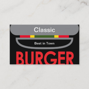 Carte De Visite Burger classique
