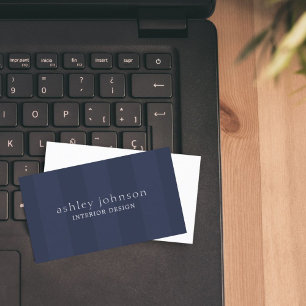 Carte De Visite Bus du concepteur intérieur minimaliste élégant