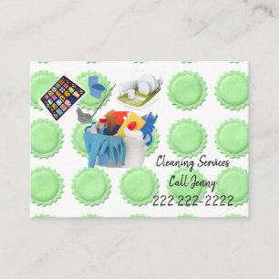 Carte De Visite Business Cards, Cleaning Services Business Card