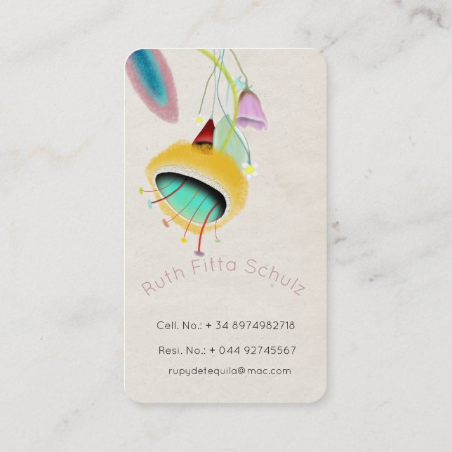 Carte De Visite Business Cards Unique (Dos)