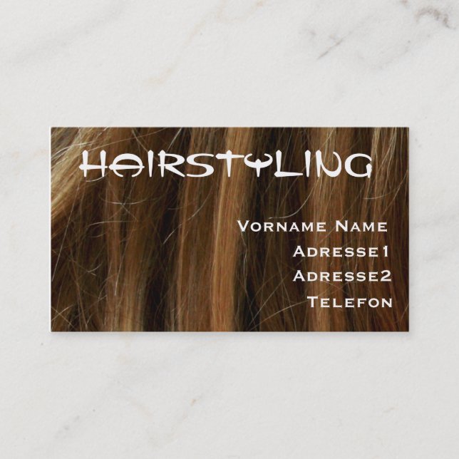Carte De Visite Businesscard Hairstyist (Devant)