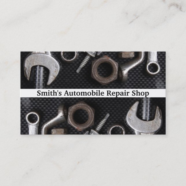 Carte De Visite BusinessCard : Outil de banc de mécanique (Devant)