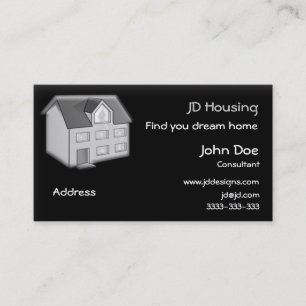 Carte De Visite Businesscards d'immobiliers