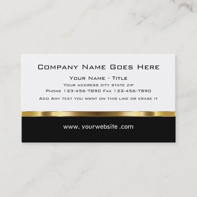 Carte De Visite Businesscards professionnel chic (Devant)
