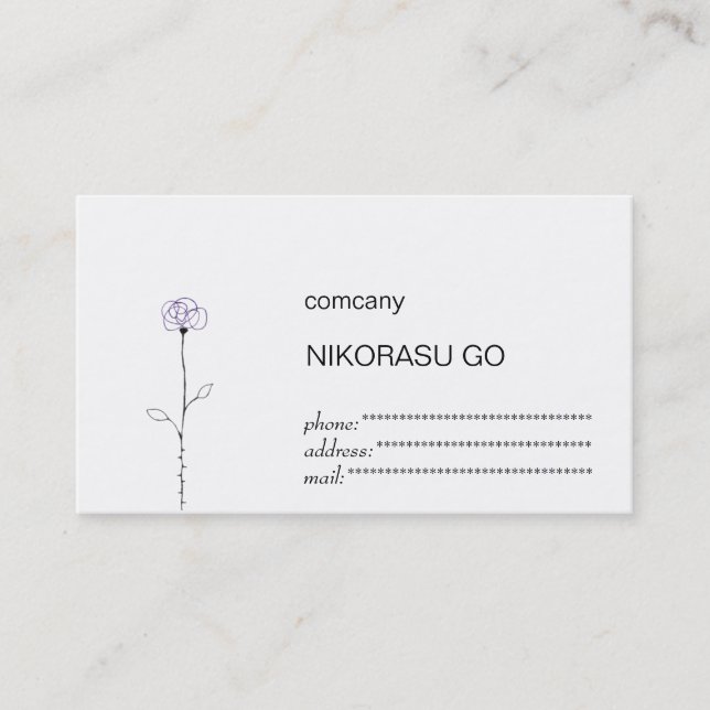 Carte De Visite butterfly (Devant)