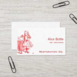 Carte De Visite Buvez-Moi (Alice)