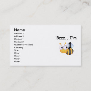 Carte De Visite Buzz Bumblebee 1er Anniversaire T-shirts et cadeau