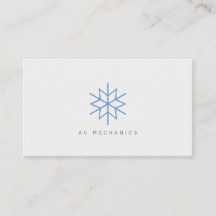 Carte de visite CA Blue Snowflake