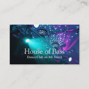 Carte De Visite Cabine de DJ de club de danse chaud