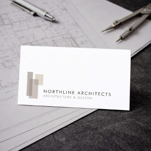 Carte De Visite Cabinet d'architecte moderne minimaliste