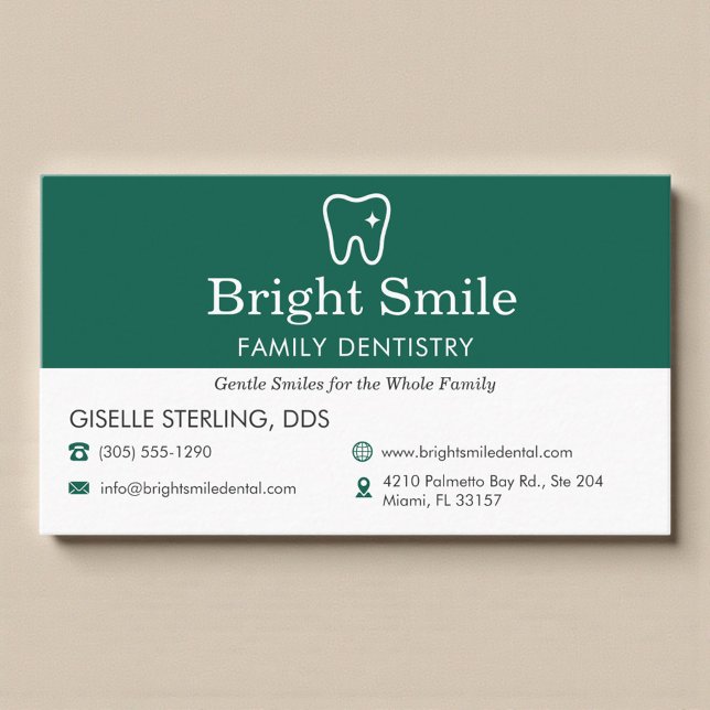 Carte De Visite Cabinet de dentiste professionnel (Créateur téléchargé)