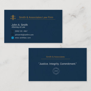 Carte De Visite Cabinet de droit sur mesure