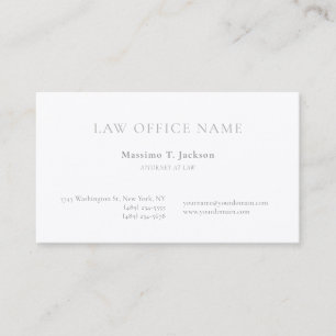 Carte De Visite Cabinet de luxe de l'avocat en soie