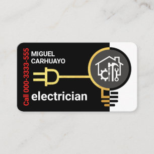 Carte De Visite Câblage de circuits électriques Travaux électrique