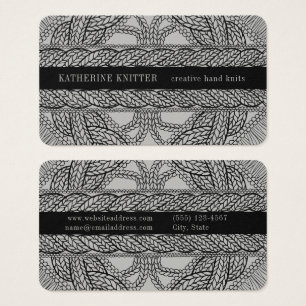 CARTE DE VISITE CÂBLE GRAS KNIT 3.5x2