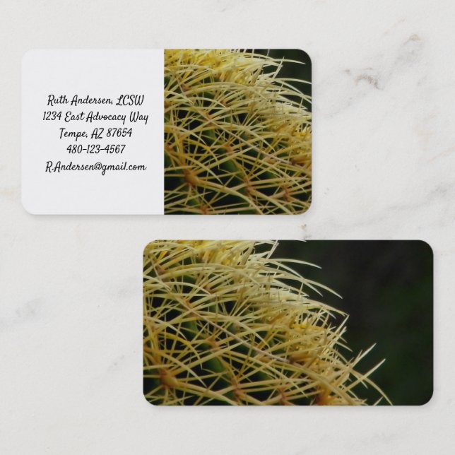 Carte De Visite Cactus Spikes (Devant / Derrière)