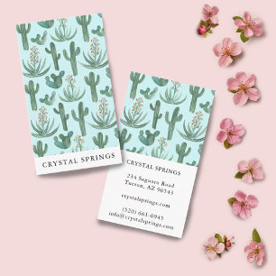 Carte De Visite Cactus Succulents Botanique Plantes Moderne Chic
