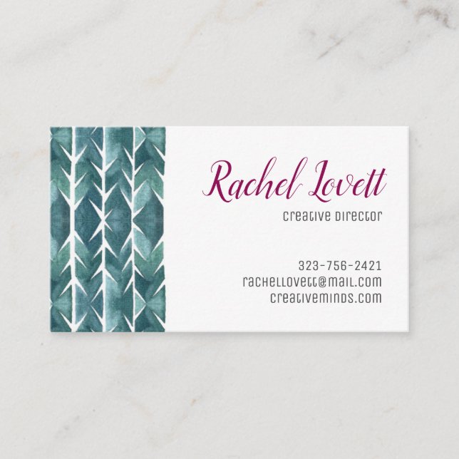 Carte De Visite Cactus Texture (Devant)