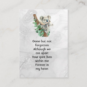 Carte De Visite Cadeau commémoratif Koala mignon Enfants