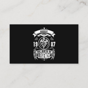 Carte De Visite Cadeau d'août   1987 La Naissance Des Légendes