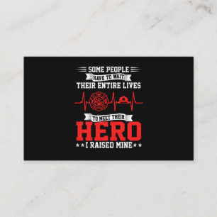 Carte De Visite Cadeau de pompier Certains attendent le pompier