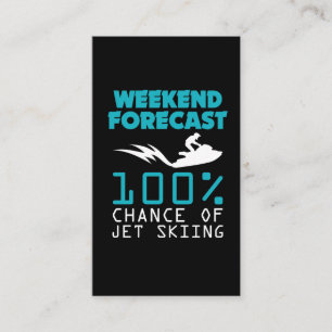 Carte De Visite Cadeau de ski de jet - week-end de plage de voyage
