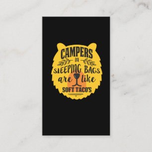 Carte De Visite Cadeau drôle de citation de randonnée de camping