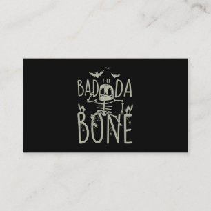 Carte De Visite Cadeau Halloween Mauvais À Da Os