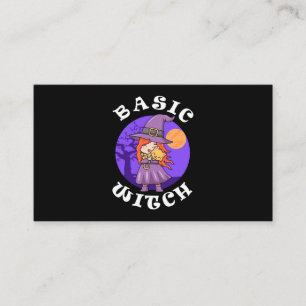 Carte De Visite Cadeau Halloween Sorcière de base