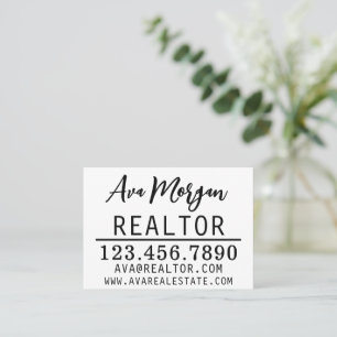 Carte De Visite Cadeau personnalisé pour agent immobilier