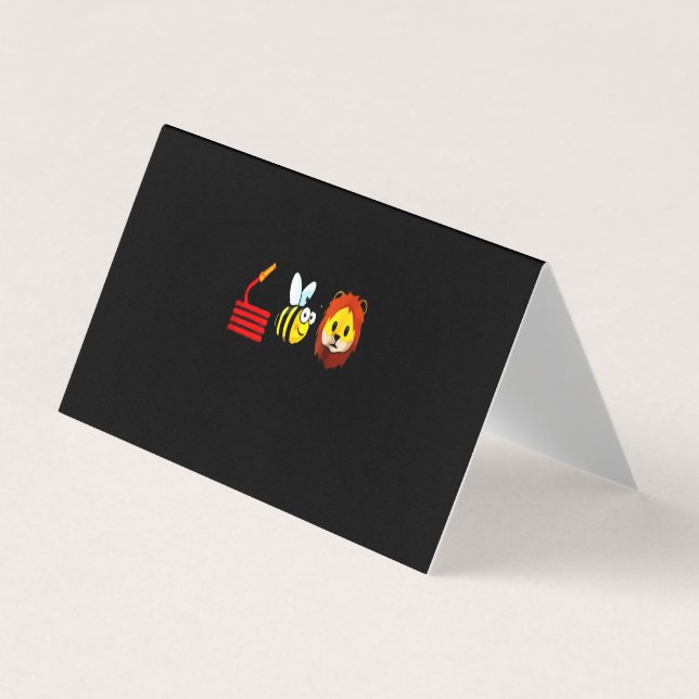 Carte De Visite Cadeau pompier | Abee Love Firefighter (Devant)