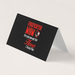 Carte De Visite Cadeau pompier Cadeaux de maman pompier