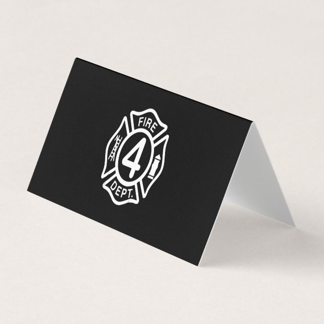 Carte De Visite Cadeau pompier | Cadeaux de pompier Dept (Devant)