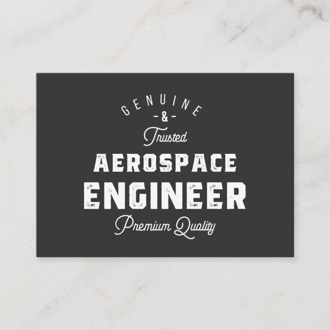 Carte De Visite Cadeau pour ingénieur aérospatial (Devant)
