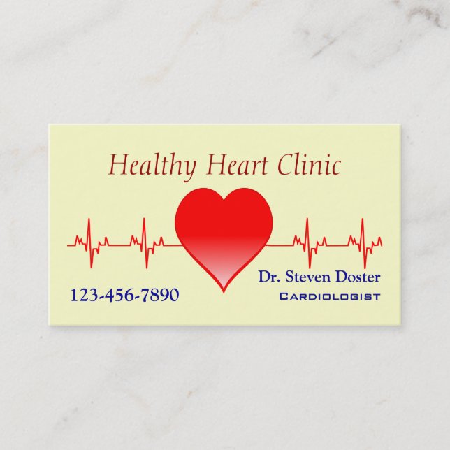 Carte De Visite Cadiologiste (Devant)