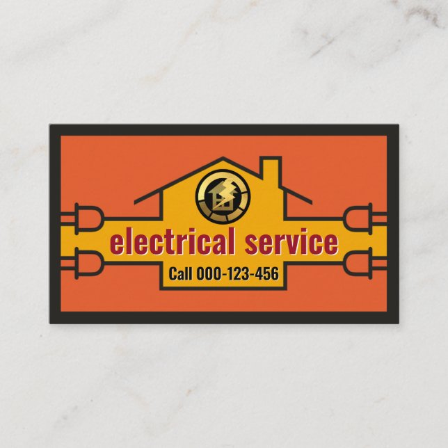 Carte De Visite Cadre de câblage électrique (Devant)